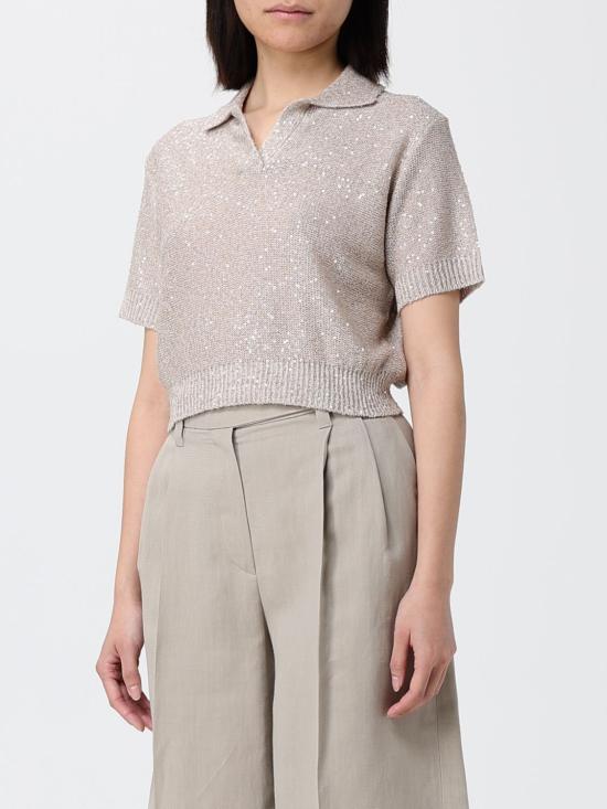 26SS 브루넬로 쿠치넬리 폴로 티셔츠 MDJ547605 C9589 Beige - BRUNELLO CUCINELLI