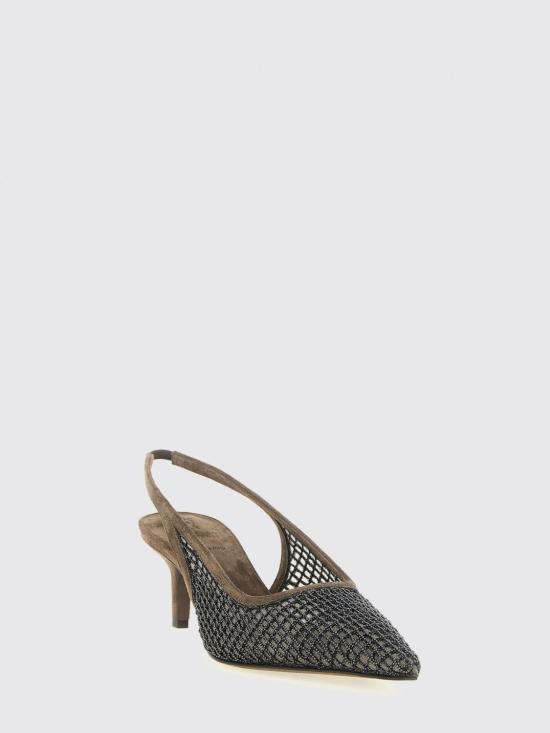 26SS 브루넬로 쿠치넬리 힐/펌프스 MZSFC3215 C8769 Brown - BRUNELLO CUCINELLI