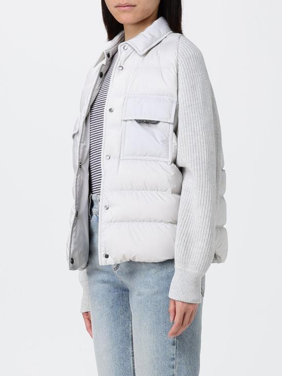 26SS 브루넬로 쿠치넬리 나일론 다운 재킷 MD5987696 C3671 Grey - BRUNELLO CUCINELLI