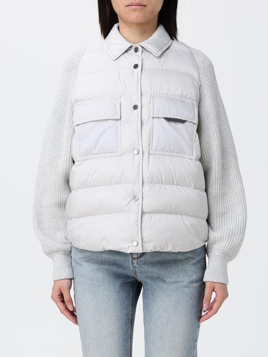 26SS 브루넬로 쿠치넬리 나일론 다운 재킷 MD5987696 C3671 Grey