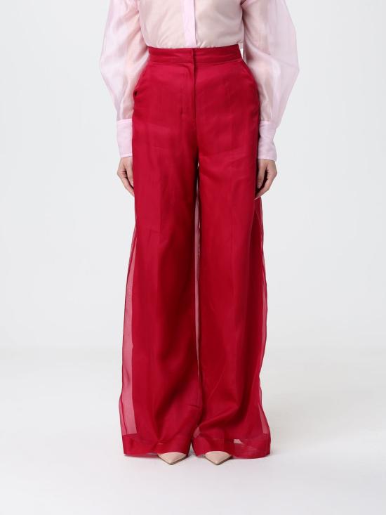 26SS 막스마라 Mxeolivi 실크 오간자 레이어드 팬츠 2611131044600 003 Red