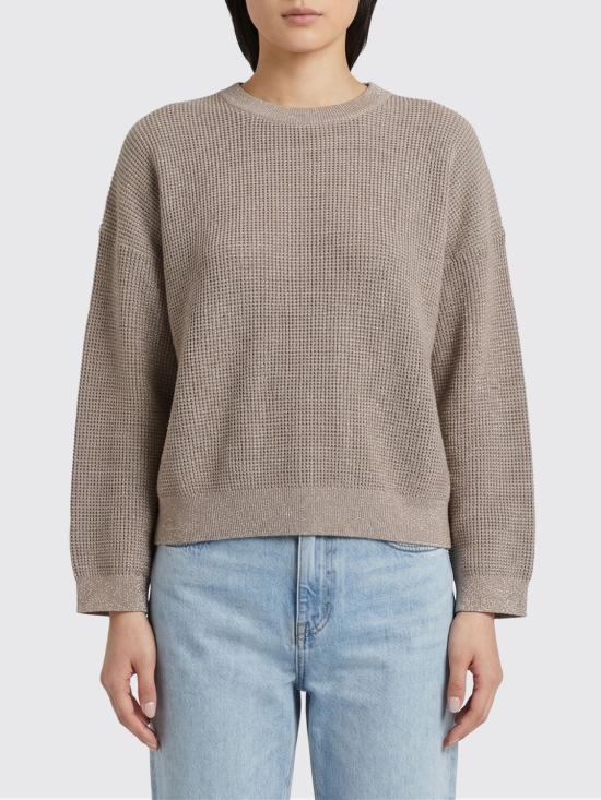 26SS 브루넬로 쿠치넬리 스파클링 텍스처 니트 MST263300 CCJ17 Walnut