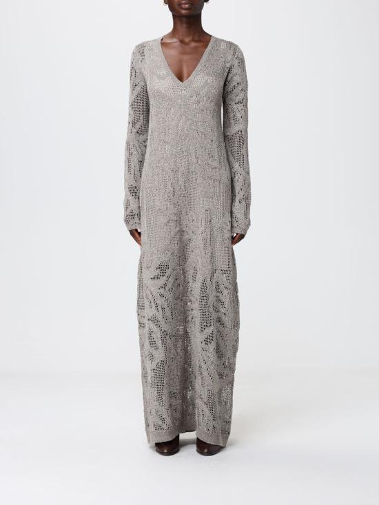 26SS 브루넬로 쿠치넬리 롱 원피스 MDT771A82 C9089 Beige