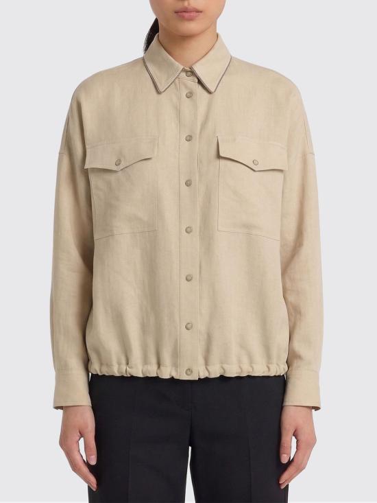 26SS 브루넬로 쿠치넬리 셔츠 MH126NE416 C9195 Beige