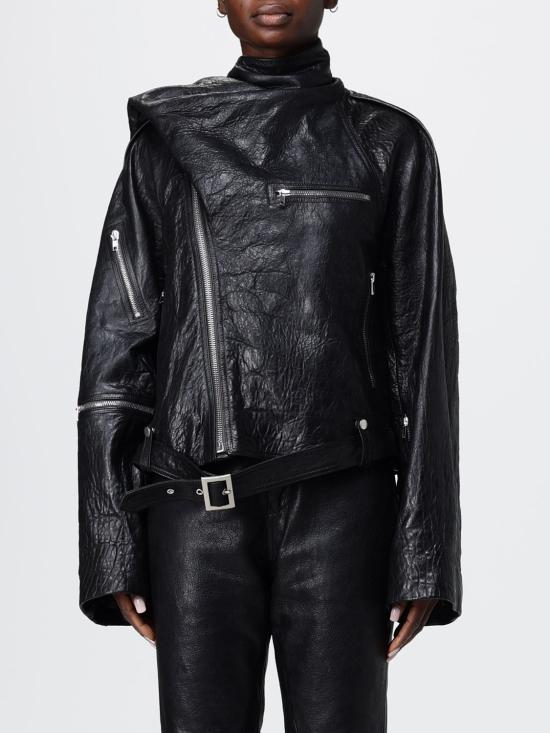 26SS 릭 오웬스 가죽 자켓 RP01F6716LBE 09 Black