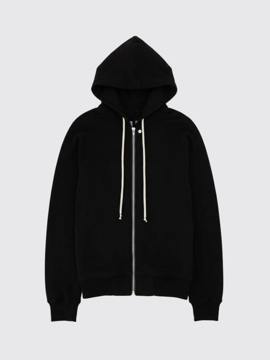 26SS 릭 오웬스 후드 티셔츠 RU01F2241JNT 09 Black - RICK OWENS