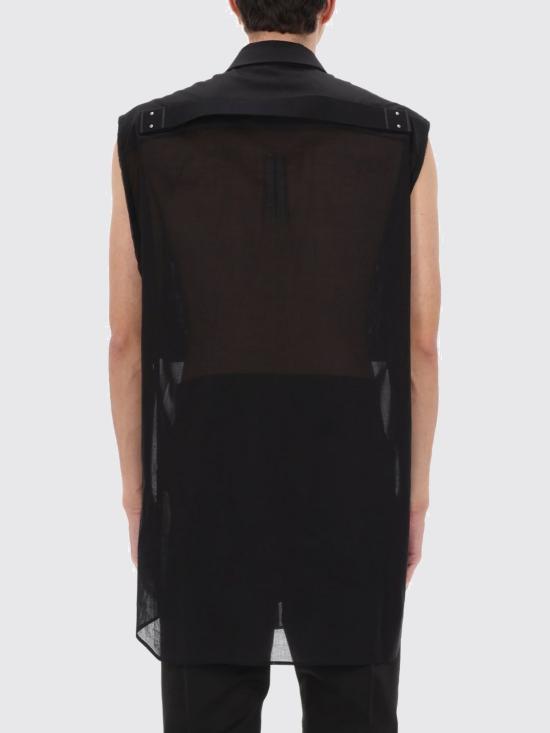 26SS 릭 오웬스 반팔 셔츠 RU01F2229CV 09 Black - RICK OWENS