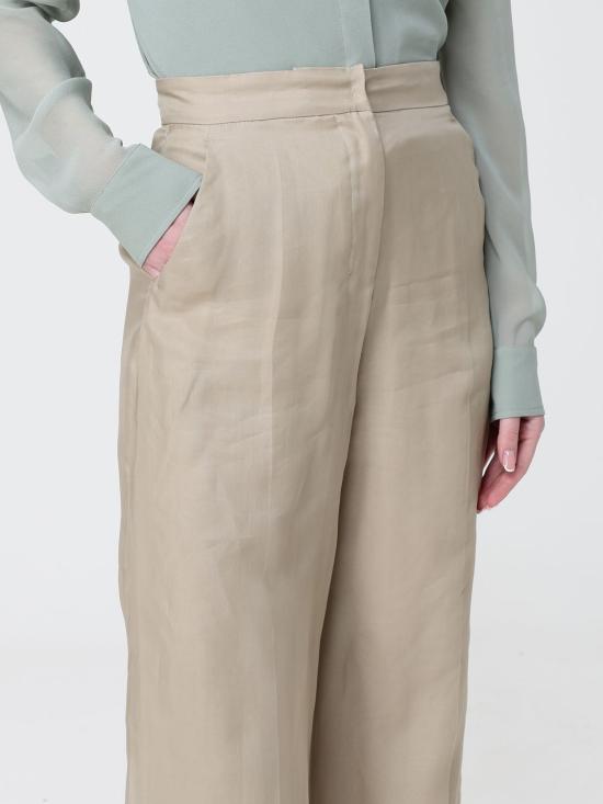 26SS 막스마라 Mxeolivi 실크 오간자 레이어드 팬츠 2611131044600 001 Sand - MAX MARA