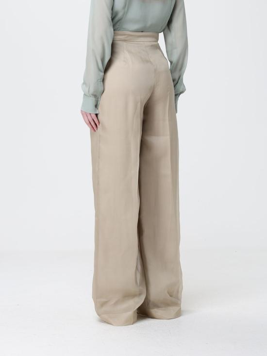 26SS 막스마라 Mxeolivi 실크 오간자 레이어드 팬츠 2611131044600 001 Sand - MAX MARA