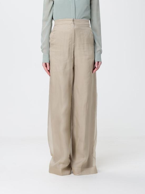 26SS 막스마라 Mxeolivi 실크 오간자 레이어드 팬츠 2611131044600 001 Sand