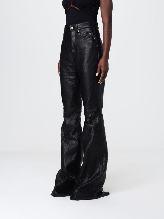 26SS 릭 오웬스 스트레이트 팬츠 RP01F6329LBE 09 Black - RICK OWENS