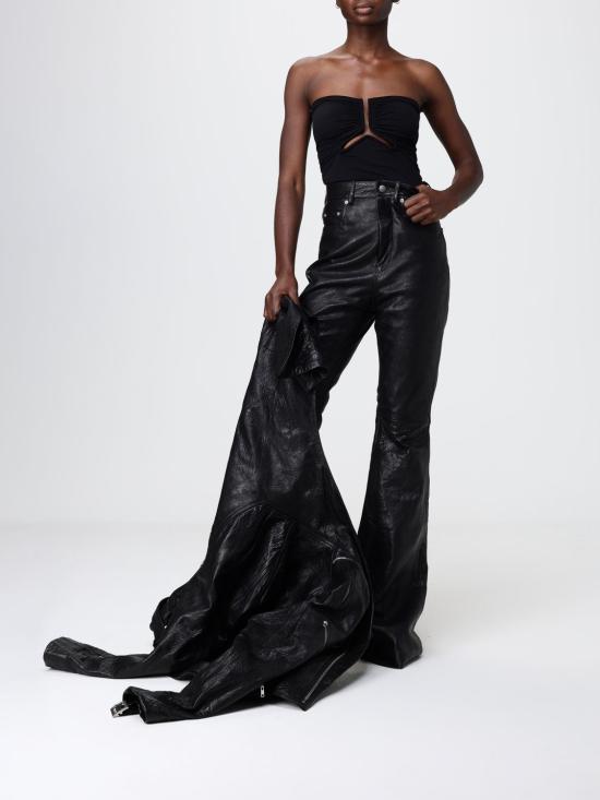 26SS 릭 오웬스 스트레이트 팬츠 RP01F6329LBE 09 Black - RICK OWENS