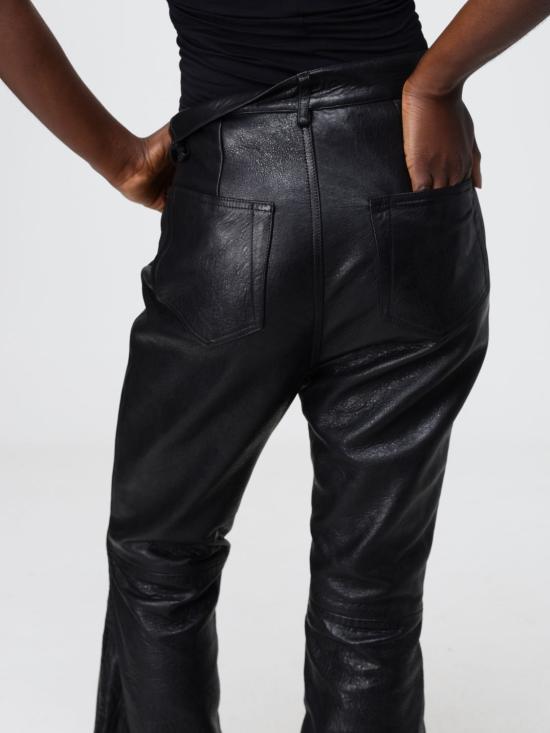 26SS 릭 오웬스 스트레이트 팬츠 RP01F6329LBE 09 Black - RICK OWENS