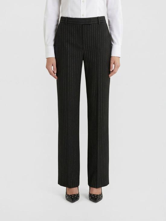 26SS 알렉산더 맥퀸 스트레이트 팬츠 858326QJAFX 1389 Black