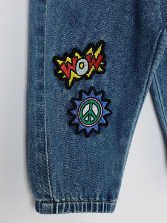 26SS [키즈] 모스키노 진 MUP05SL0E34 40646 Blue - MOSCHINO