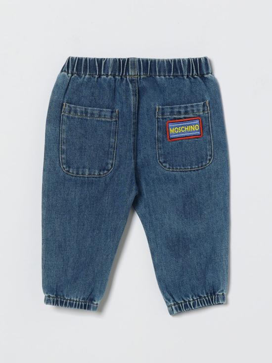 26SS [키즈] 모스키노 진 MUP05SL0E34 40646 Blue - MOSCHINO