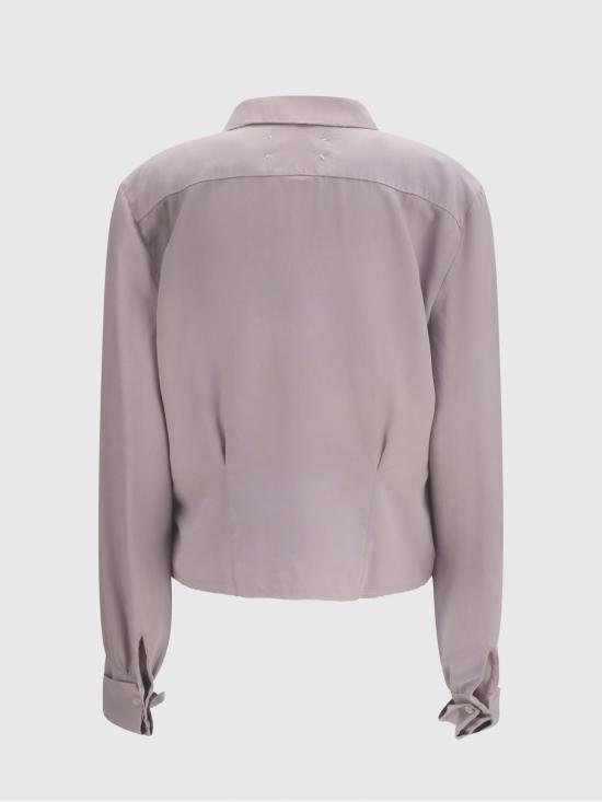 26SS 마르지엘라 롱 슬리브 실크 셔츠 S51DT0028M35704 365 Pink - MAISON MARGIELA