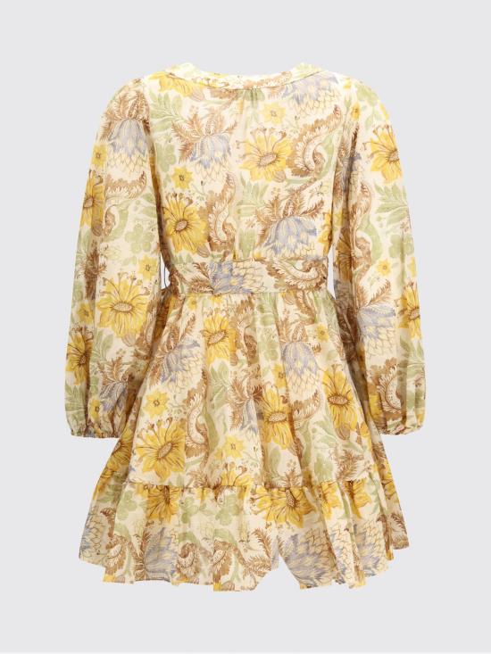 26SS 짐머만 미디 원피스 2449DRS263 STFC Yellow Cream - ZIMMERMANN