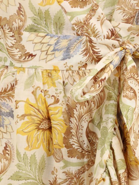 26SS 짐머만 미디 원피스 2449DRS263 STFC Yellow Cream - ZIMMERMANN