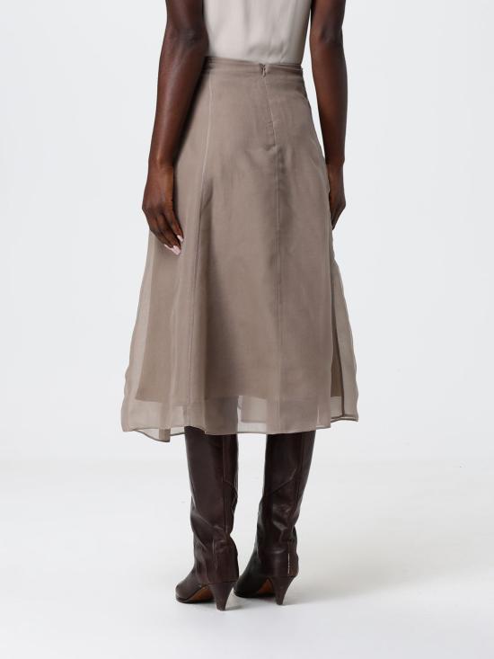 26SS 브루넬로 쿠치넬리 스커트 MF940G3877 C8909 Brown - BRUNELLO CUCINELLI