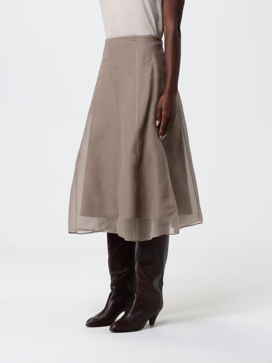 26SS 브루넬로 쿠치넬리 스커트 MF940G3877 C8909 Brown - BRUNELLO CUCINELLI