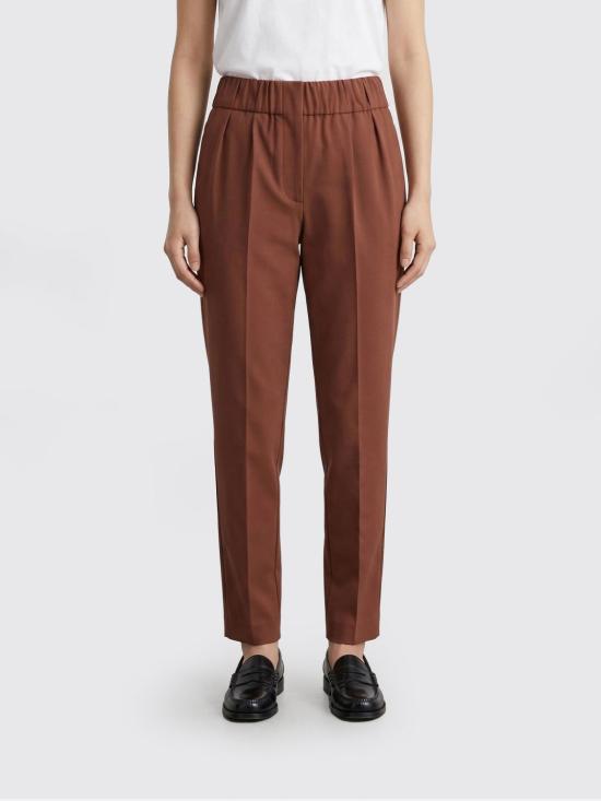 26SS 브루넬로 쿠치넬리 스트레이트 팬츠 M0F70P1673 C9092 Red