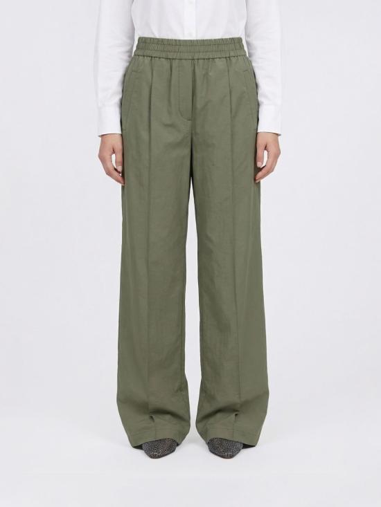 26SS 브루넬로 쿠치넬리 스트레이트 팬츠 M0F79P8721 C3066 Green