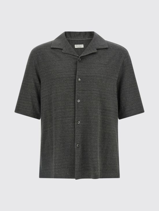 26SS 브루넬로 쿠치넬리 셔츠 MR8276684 C001 Grey - BRUNELLO CUCINELLI