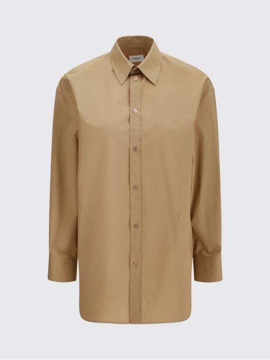 26SS 생로랑 셔츠 865483YZ9GB 2100 Brown - SAINT LAURENT