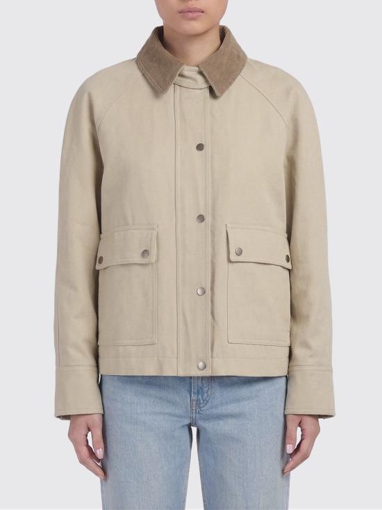 26SS 브루넬로 쿠치넬리 캔버스 아우터 재킷 ML5957769 C8105 Beige