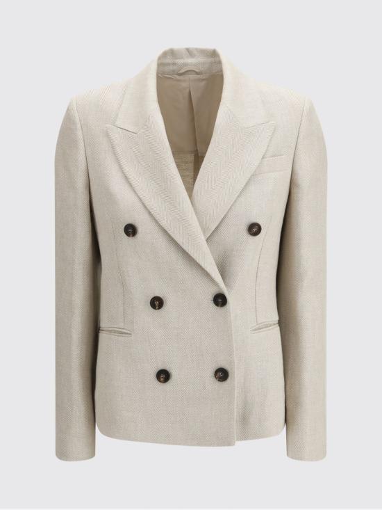 26SS 브루넬로 쿠치넬리 자켓 MH5287413 C001 Beige - BRUNELLO CUCINELLI