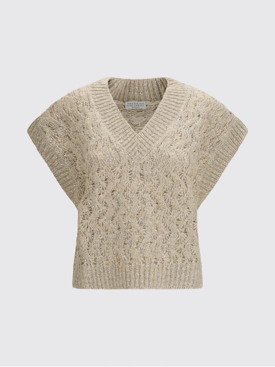 26SS 브루넬로 쿠치넬리 스웨터 MEA371112 CBU80 White - BRUNELLO CUCINELLI