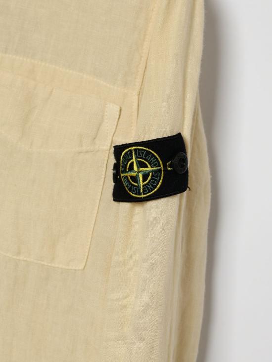 26SS [키즈] 스톤 아일랜드 셔츠 1100003S0145 V0097 Yellow Cream - STONE ISLAND