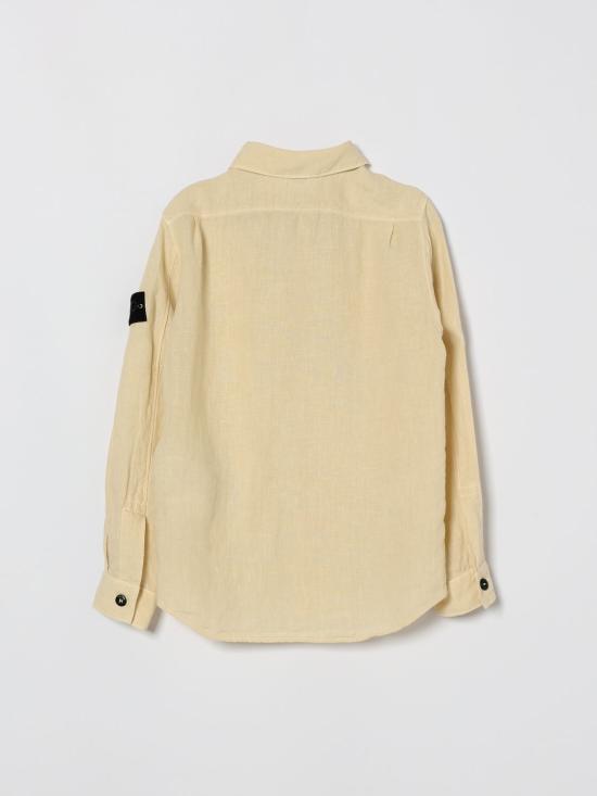 26SS [키즈] 스톤 아일랜드 셔츠 1100003S0145 V0097 Yellow Cream - STONE ISLAND