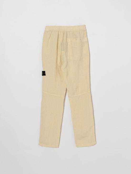 26SS [키즈] 스톤 아일랜드 스트레이트 팬츠 3100001S0145 V0097 Yellow Cream - STONE ISLAND