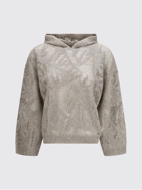 26SS 브루넬로 쿠치넬리 스웨터 MDT771009 C9089 Mud - BRUNELLO CUCINELLI