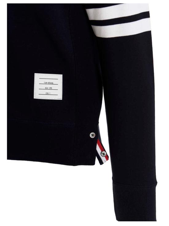 26SS 톰브라운 로고 패치 엔지니어드 4바 스웨트셔츠 MJT021H00535461 - THOM BROWNE