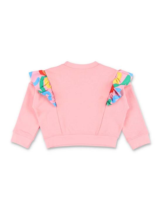  [키즈] 스텔라 맥카트니 풀오버 스텔라 매카트니 아동용 프릴 트림 크롭 스웨트셔츠 핑크 - STELLA MCCARTNEY