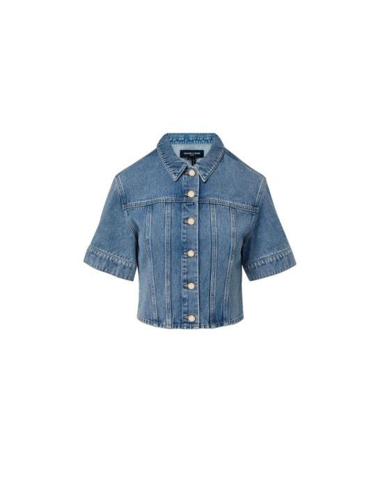  베로니카비어드 데님 자켓 베로니카 비어드 말콤 재킷 실버 더스트