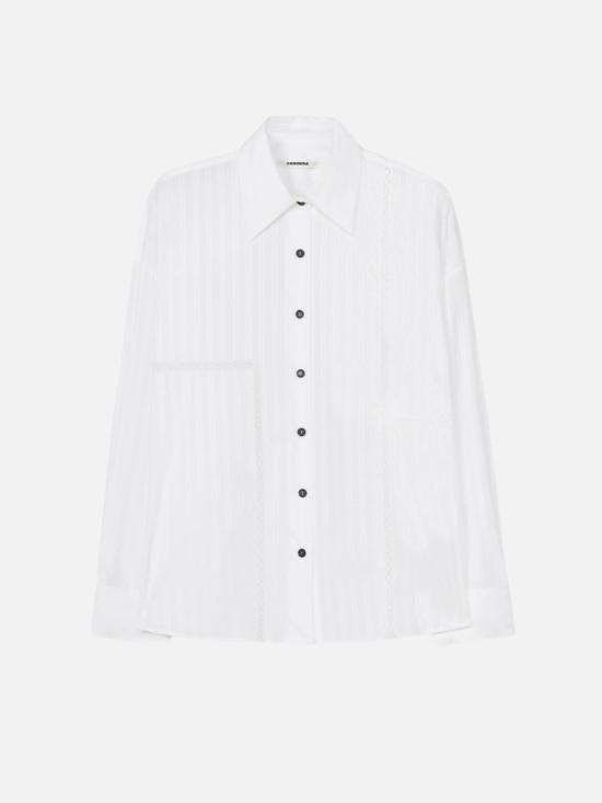  코데라 셔츠 코르데라 오버사이즈 레이스 셔츠 - CORDERA