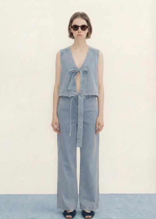  타이니 빅 시스터 베스트 스트라이프 데님 - TINY BIG SISTER