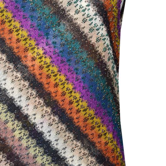26SS 미소니 민소매 티셔츠 DS25WK0CBR012O S72LE Giallo viola - MISSONI