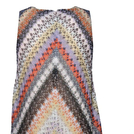 26SS 미소니 미디 원피스 DS25WG1ZBR012O SM9R4 Blue - MISSONI