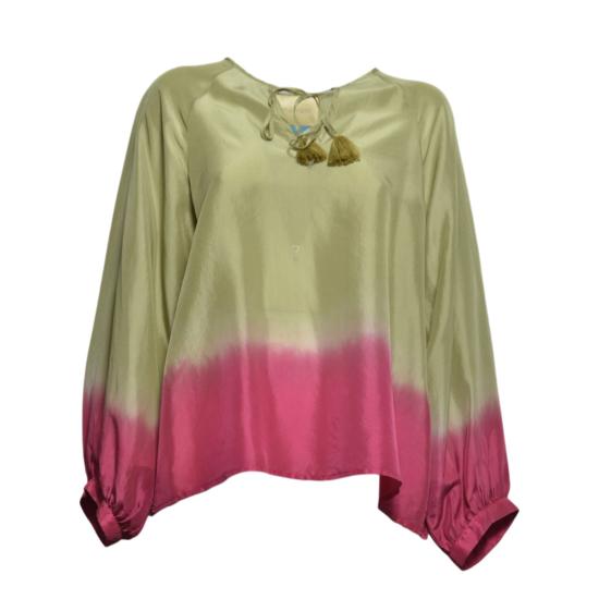 26SS 모모니 블라우스 261MMOBL00626110MO 7455 Verde rosa