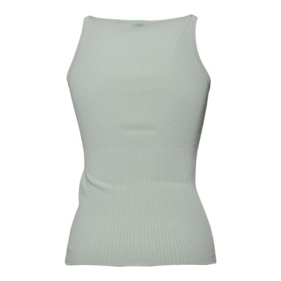 26SS 막스마라 기로 비스코스 탱크 탑 2611361032600 003 Verde menta - MAX MARA