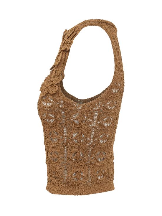 26SS 핑코 민소매 티셔츠 106863A3B8 L25 BRONZO - PINKO