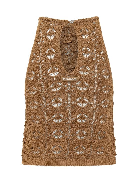 26SS 핑코 민소매 티셔츠 106863A3B8 L25 BRONZO - PINKO