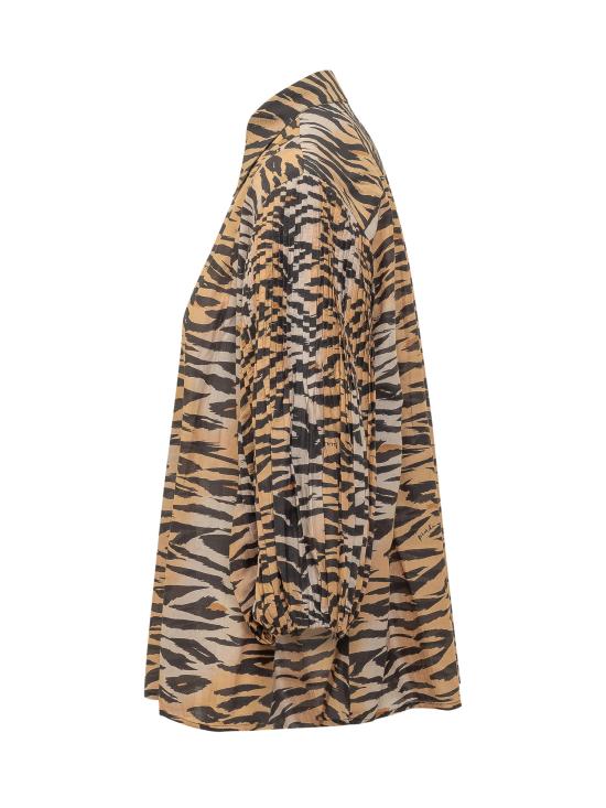 26SS 핑코 셔츠 106576A37Q ZC8 MULT NERO BEIGE - PINKO