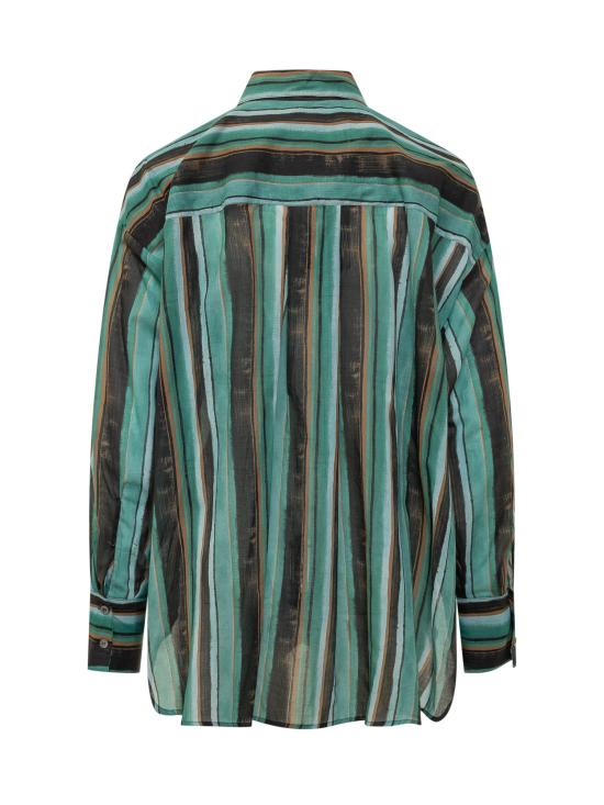 26SS 핑코 셔츠 106990A3CH SD3 MULT VERDE NERO - PINKO