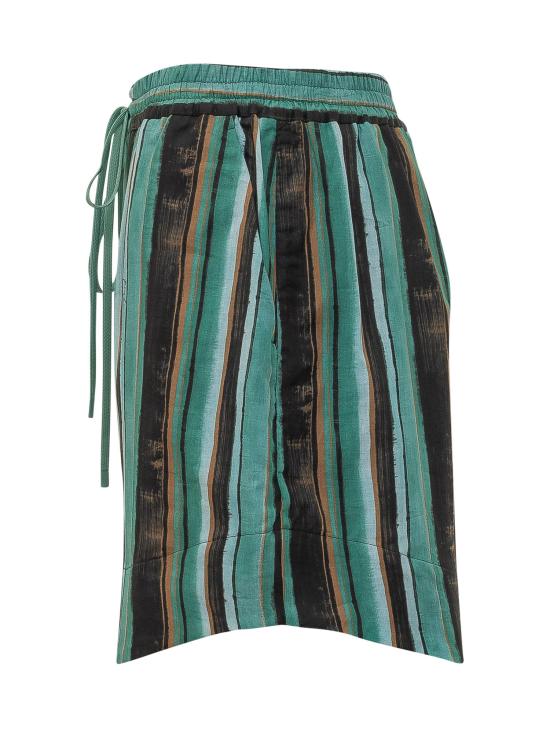 26SS 핑코 숏팬츠 106991A3CH SD3 MULT VERDE NERO - PINKO